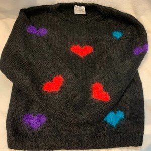 Handknitted  Mohair/ Wool Sweater from Scotland Size M